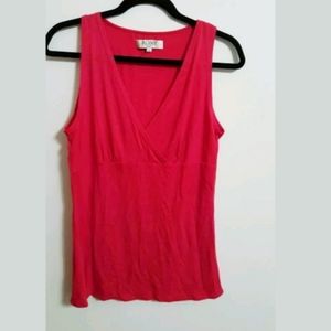 Roma Red Rayon Knit Sleeveless Top…XL